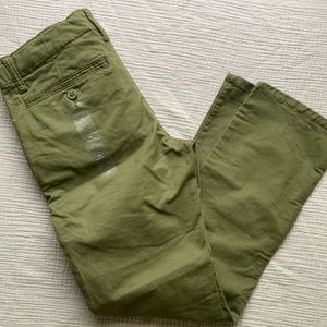 Gap classic straight olive casual pant boys 10